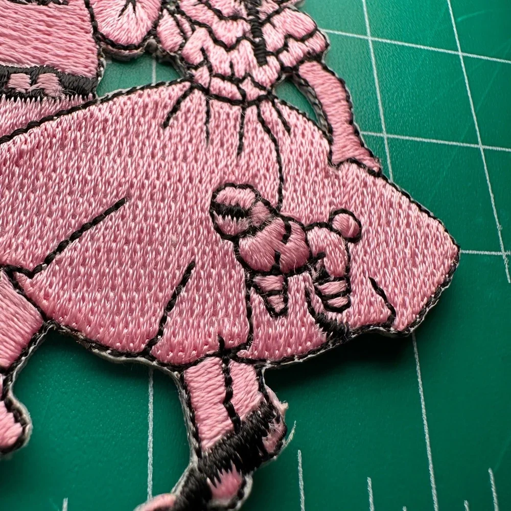 Rock and Roll Couple Patch Embroidered Iron On Patch Pink Poodle Skirt 50s Dance
